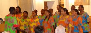Der Chor aus Namibia bei einem Konzert
